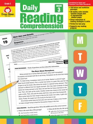 cover image of Daily Reading Comprehension, Grade 3